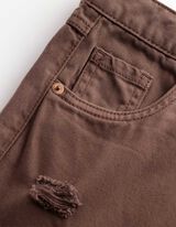 Hose - Used-Look - Braun