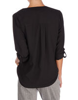 Damen Bluse mit regulierbaren &Auml;rmeln