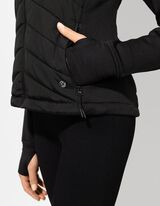 Prešita jakna - Prešit šivi - crna