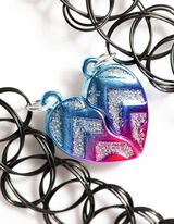 Choker - Anh&auml;nger - pink