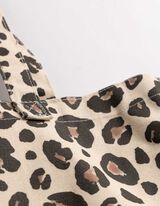 Beuteltasche - Leopardenmuster - hellbraun