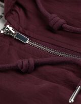 Bunda - Nadměrný střih Oversized Fit - tm. lila