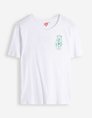 T-Shirt - Gl&uuml;cksb&auml;rchis - wei&szlig;