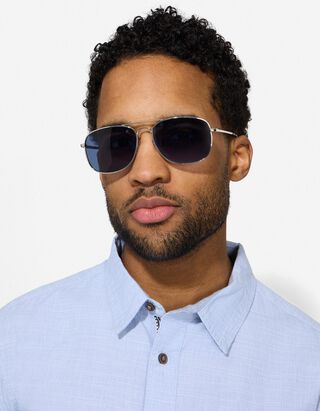 Sonnenbrille - silberfarben