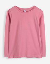 Langarmshirt - einfarbig - Pink