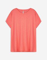 Shirt - Seitenschlitz - dunkelrot