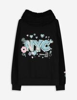 Sweatshirt - Paillettenbesatz - schwarz