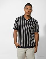 Polo-majica - Pruge - crno