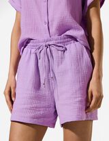 Short - Mousseline - Lichtroze