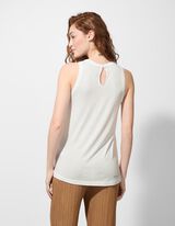 Top - Přední potisk - bílá