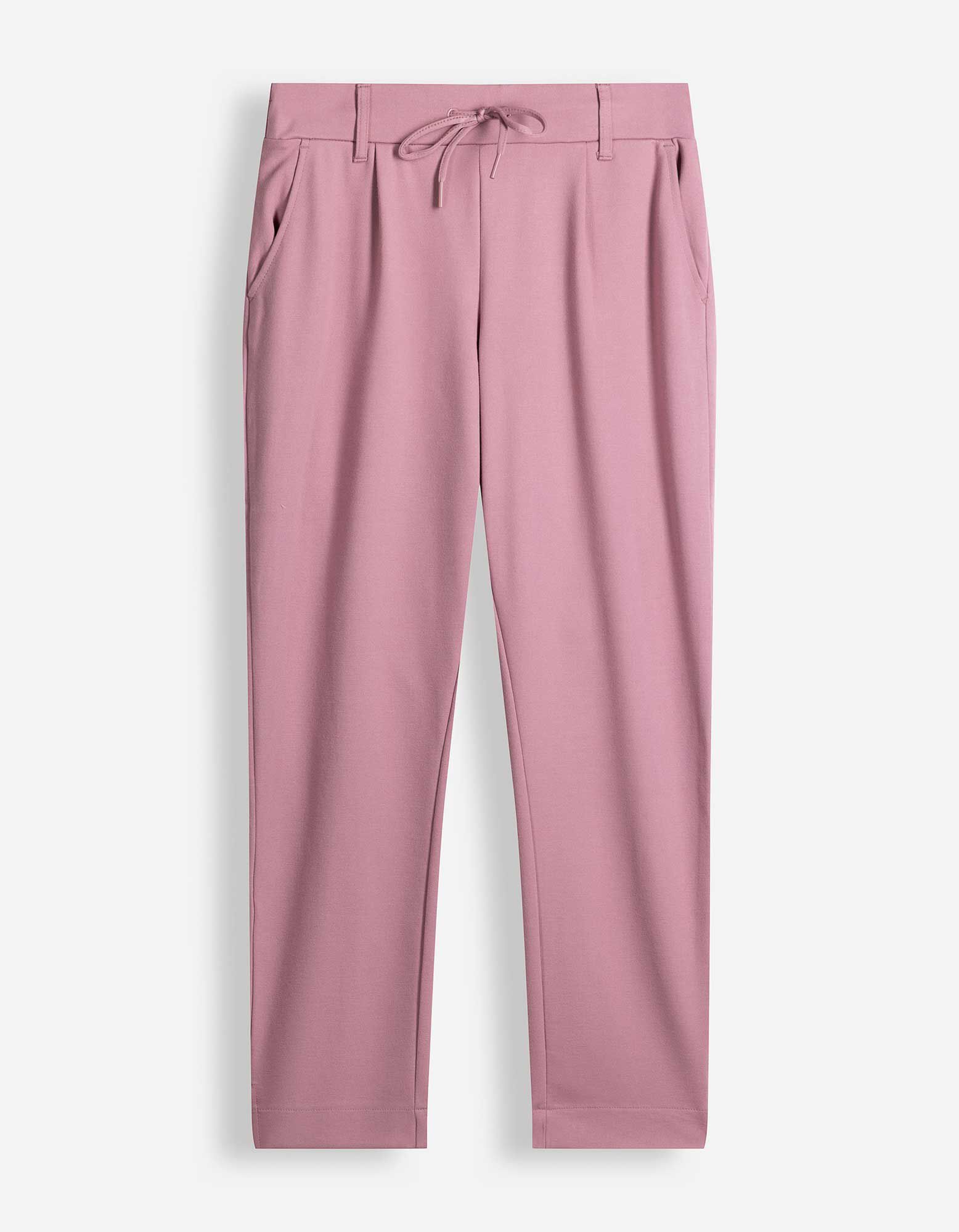 Broek - Regular fit - Bessenrood