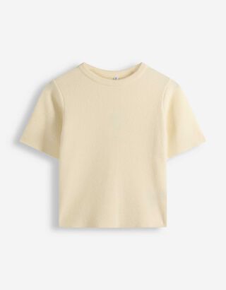 Pullover - Feinstrick - hellgelb