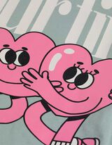 Top - Spadlá ramena - sv. zelena