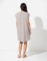 Suknelė marškiniai - Muslinas - smelio spalvos