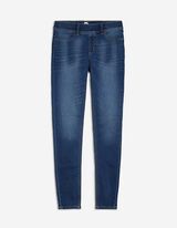 Jeggings - Efecte de spălare - Albastru inchis