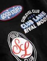 T-Shirt - Allover-Print - schwarz