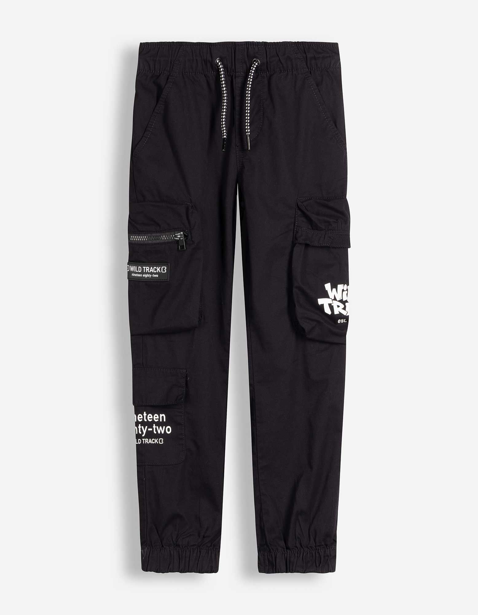 Cargo broek - Effen - Zwart