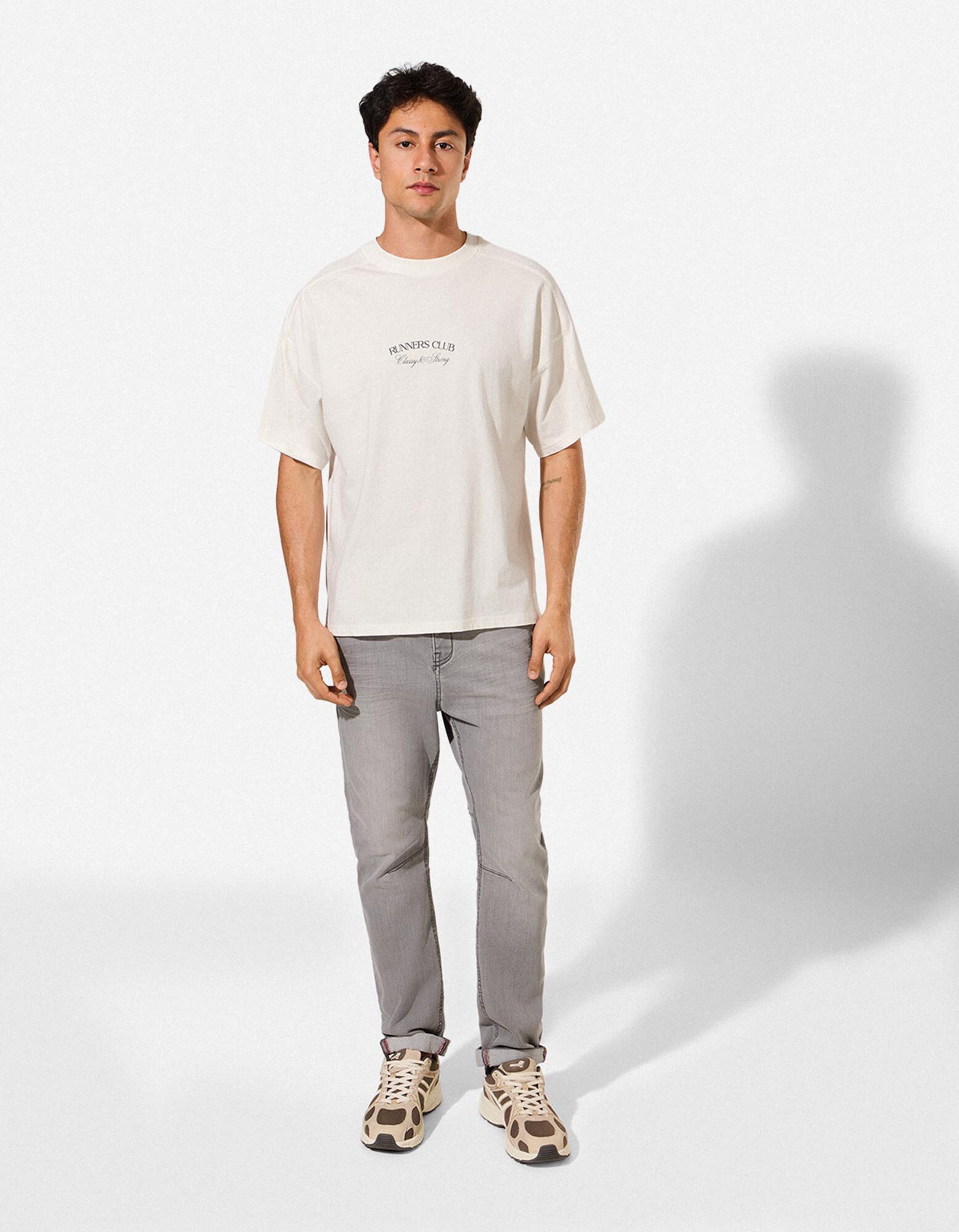 T-Shirt - R&uuml;ckenprint - wei&szlig;