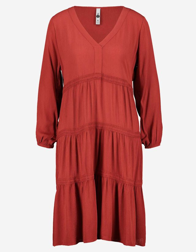Damen Stufenkleid Aus Viskose Takko Fashion 