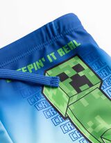 Short de bain - Minecraft - Bleu fonc&eacute;