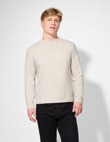 Bliuzonas - Apskrita iškirptė - smelio spalvos