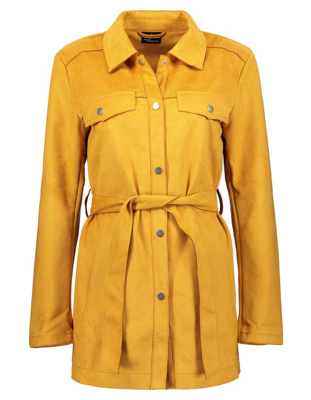 Damen Jacke In Velourslederoptik Takko Fashion
