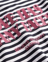 Langarmshirt - Streifen - schwarz