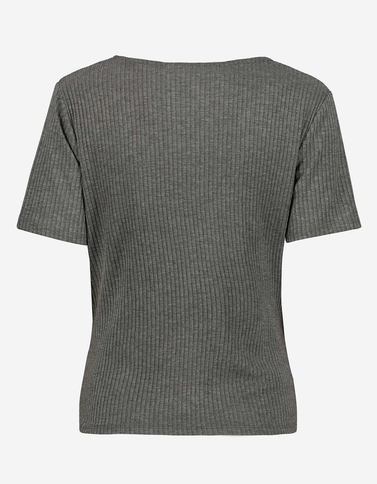 T-shirt - Teneur en viscose - Gris fonc&eacute;
