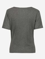 T-shirt - Teneur en viscose - Gris fonc&eacute;