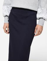 Midi krilo - Vsebnost modala - crna