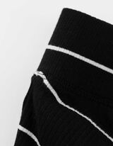 Těhotenské kalhoty - Proužky - cerná