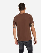 Tričko - Bavlna - hneda