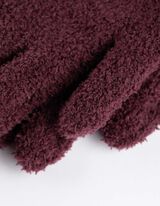 Handschoenen - Pluche - donkerlila