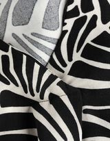 Bluse - Allover-Muster - schwarz