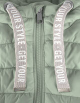 Lange Weste - Kapuze mit Tunnelzug