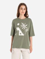 Majica kratkih rukava - Prednji tisak - tamno zelena