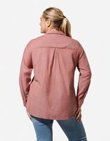 Bluza - Džep na grudima - tamno-crvena