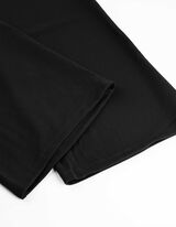 Palazzo kelnės - Tamprus juosmuo - juodas