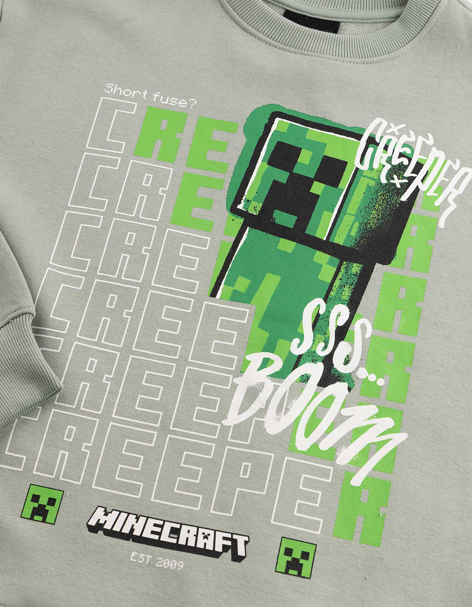 Mikina - Minecraft - Světle zelen&aacute;