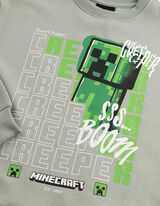 Mikina - Minecraft - Světle zelen&aacute;