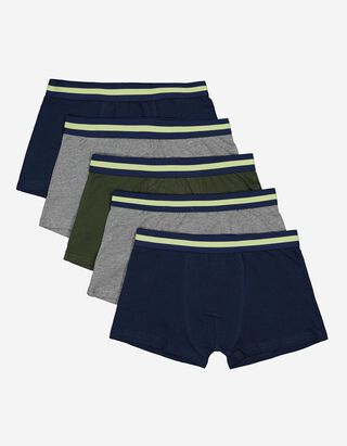 Boxershort - Set van 5 - donkerblauw