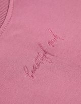 Sweatshirt - Borduursels - roze