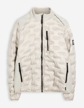 Jacke - Stehkragen - beige