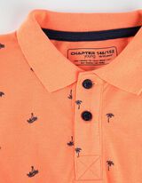Poloshirt - Print all-over - oranje