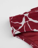 Bikinislip - Allover-Print - rot