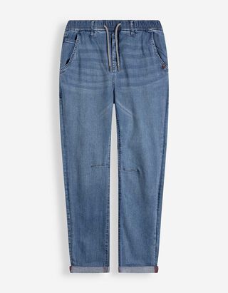 Jeans - Elastischer Bund - blau