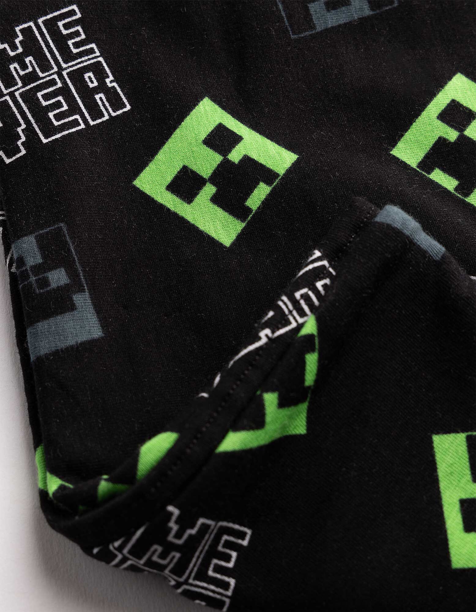 Loop-Schal - Minecraft - Schwarz