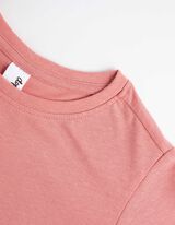 Pikakinnisest s&auml;rgist ja p&uuml;kstest koosnev pidžaamikomplekt  - S&auml;delev tr&uuml;kis - roosa