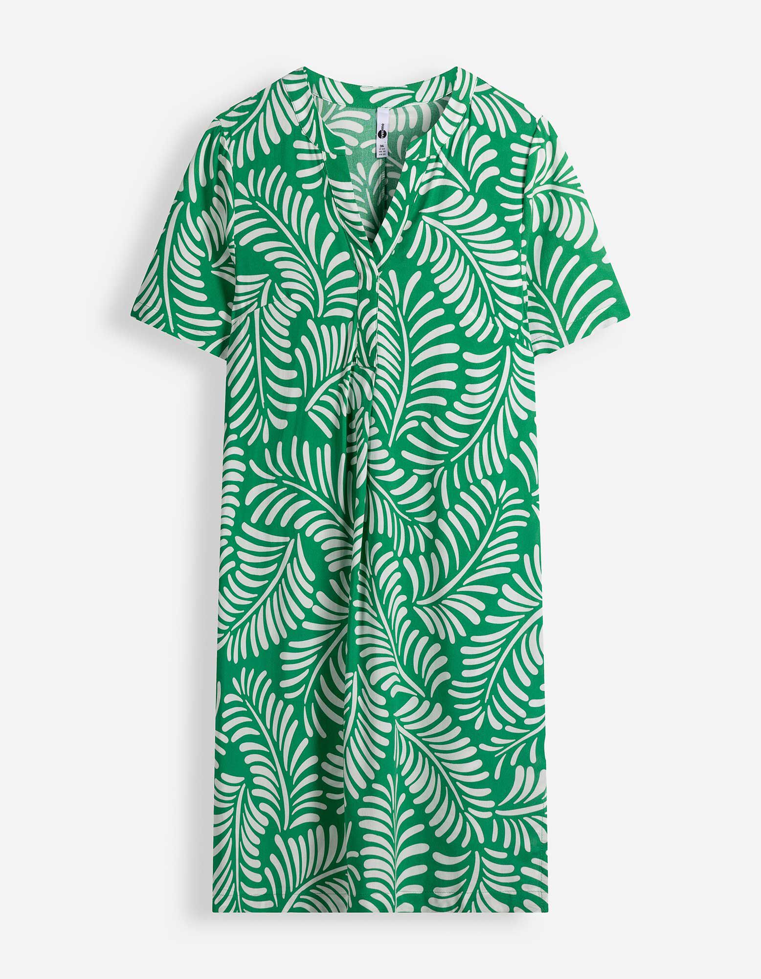 Robe - Imprim&eacute; all-over - Vert