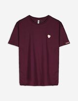T-Shirt - Stickereien - dunkellila